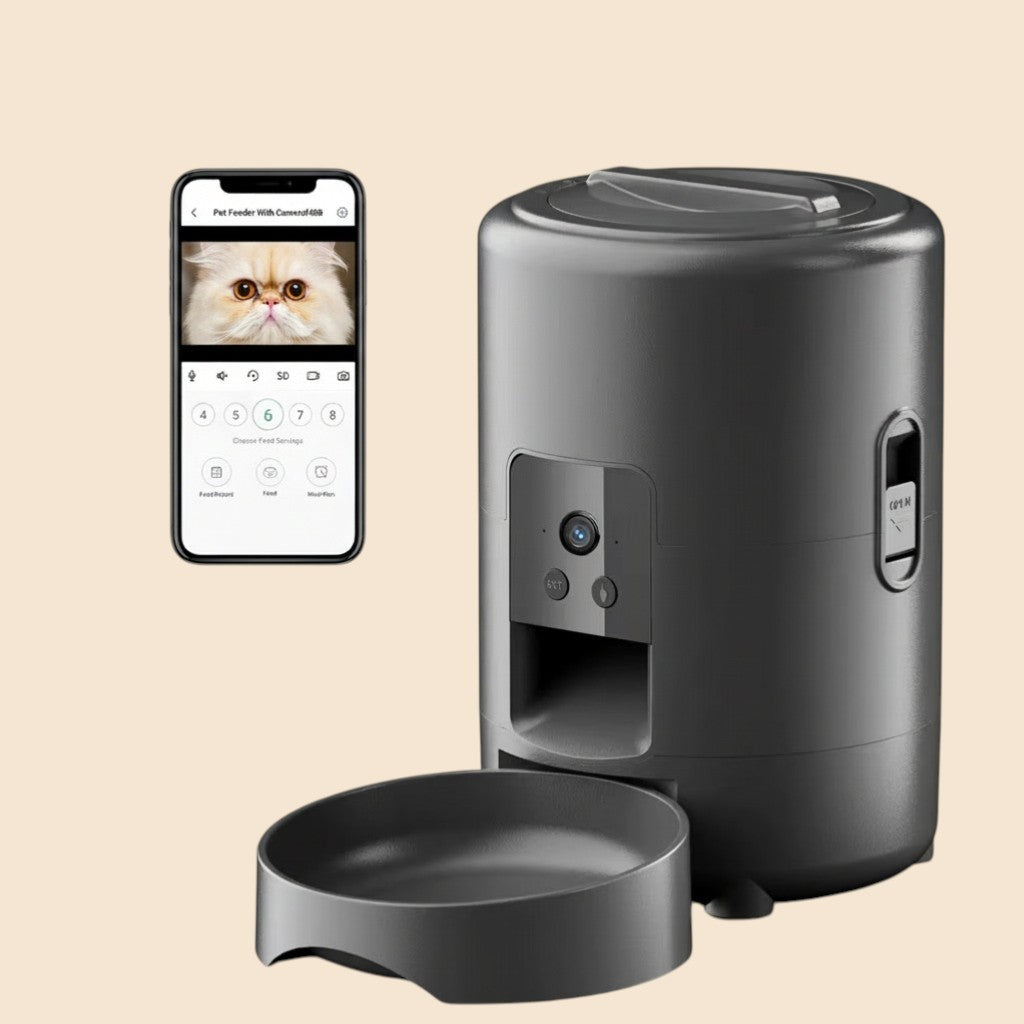 Automatic Cat Feeder + Wi-Fi & Camera