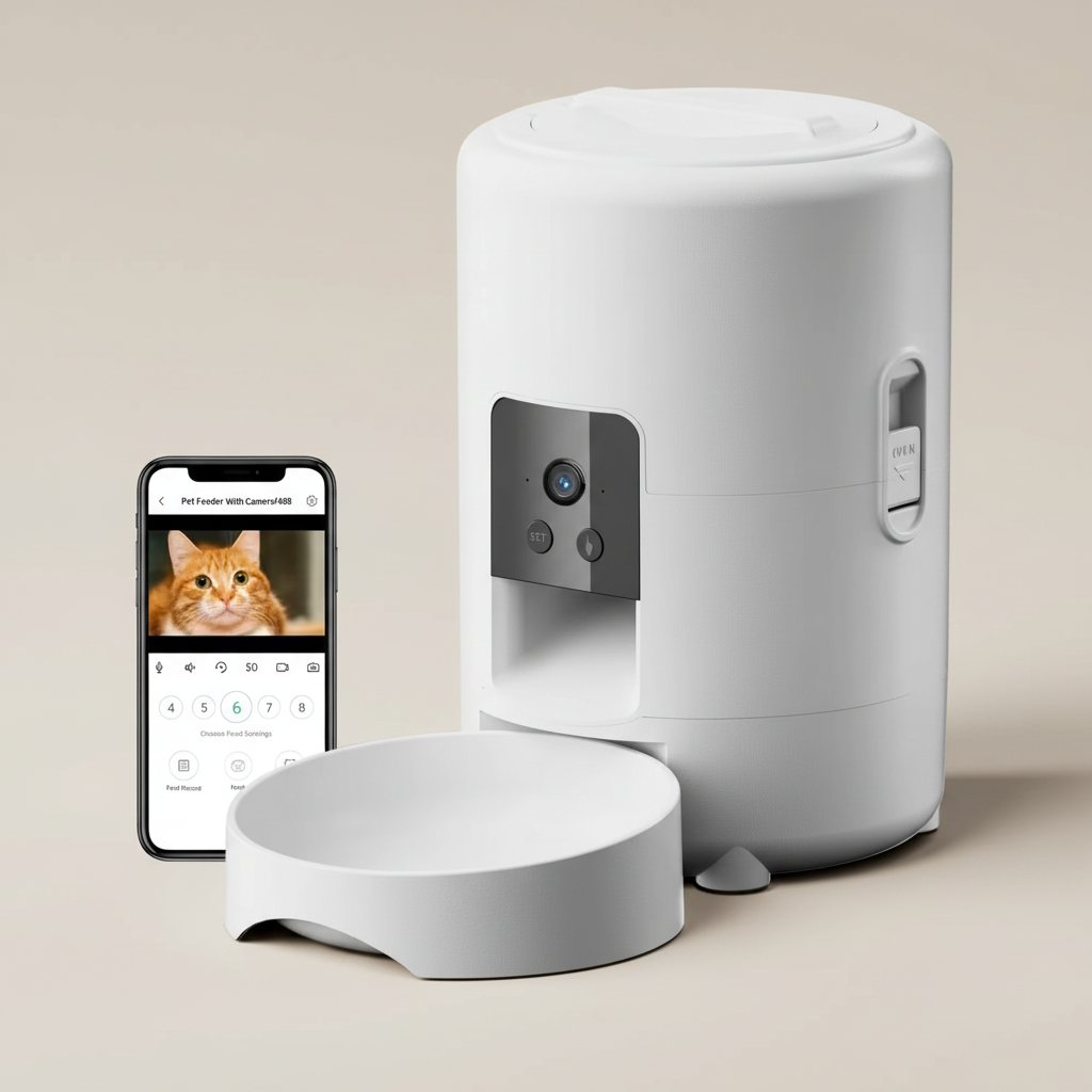 Automatic Cat Feeder + Wi-Fi & Camera